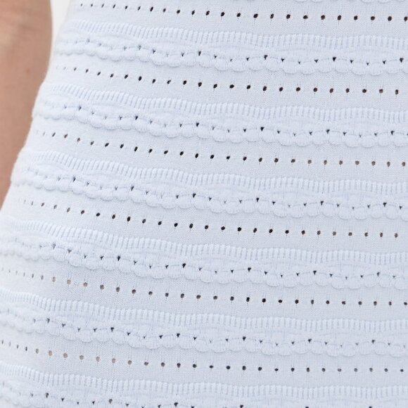 LoveShackFancy | Leigh Pointelle Knit Midi Dress Blue | NWT - Picture 12 of 16